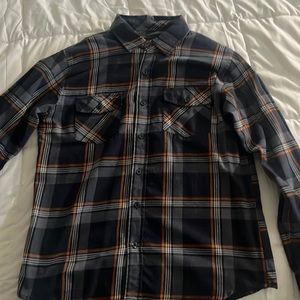 Large blue flannel